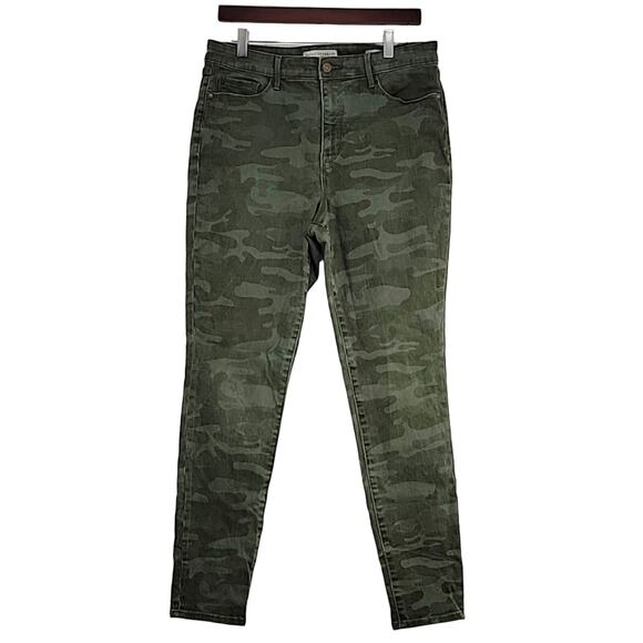 Social Standard by sanctuary Women High-Rise Skinny Camo Zip Closure Size 12/31 - Picture 1 of 10